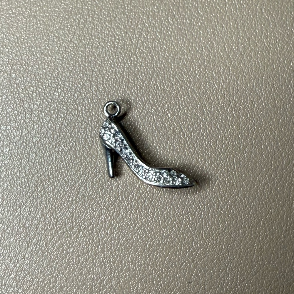 Sterling Silver High Heel Shoe Charm